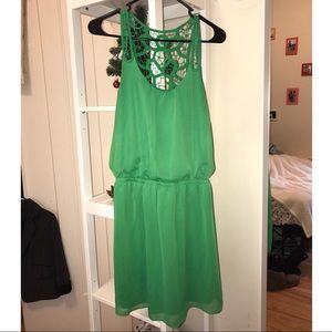 Express flowy green dress 😍